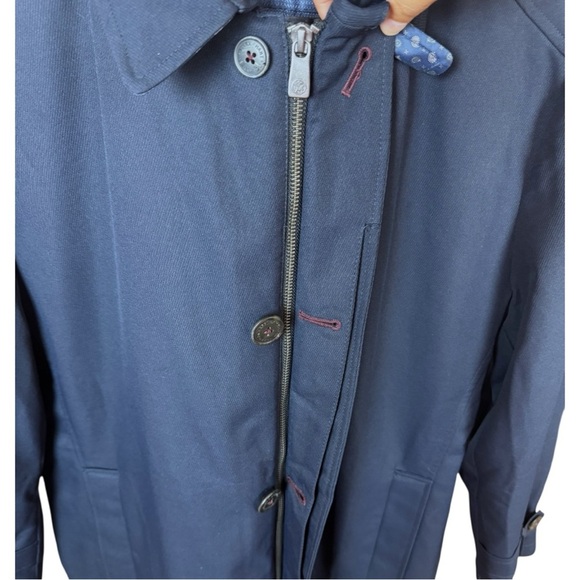 Hart Schaffner Marx Men’s Navy Performance Rain Repellent Smart Coat Jacket 38R - Picture 4 of 11